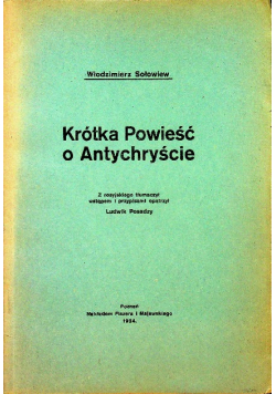 Krótka powieść o Antychryście 1924 r.