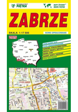 Zabrze 1:17 500 plan miasta PIĘTKA