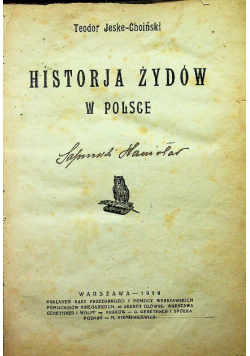 Historja Żydów w Polsce 1919 r.