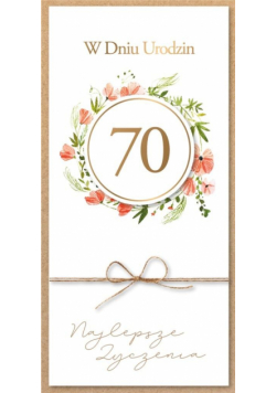 Karnet Urodziny 70