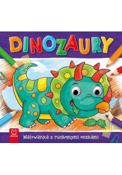 Dinozaury Malowanka z ruchomymi oczkami