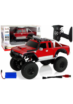 Auto Off- Road R/C 2.4G Climbing Car 1:8 czerwony