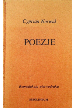 Norwid Poezje reprint z 1863 r