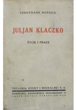 Juljan Klaczko 1934 r.