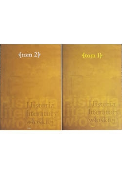 Historia literatury włoskiej tom 1 i 2