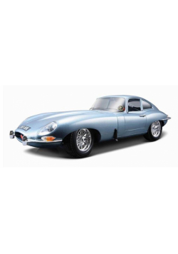 Jaguar E Coupe 1961 Silver Blue 1:18 BBURAGO