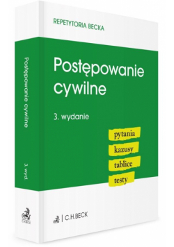 Postępowanie cywilne. Pytania. Kazusy. Tablice...