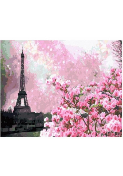 Malowanie po numerach - Wiosna w Paryżu 40x50cm