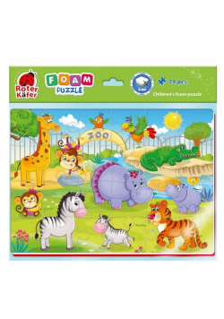 Piankowe puzzle A4. Zabawne obrazki. ZOO