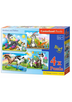 Puzzle x 4 - Mothers and Babies CASTORLAND
