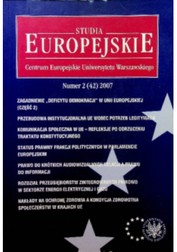 Studia Europejskie numer 2 / 42 / 2007