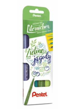 Zestaw pisaków do kaligrafii 4 kolory PENTEL