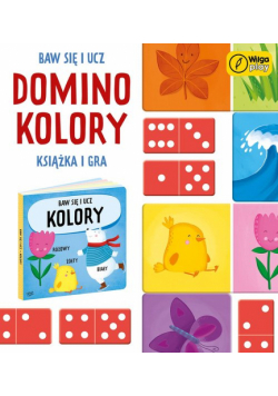 Baw się i ucz Domino Kolory Gra i książka