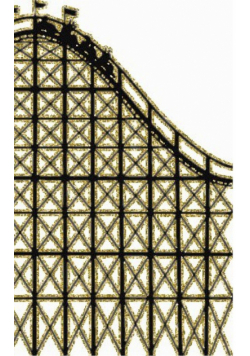 gold Rollercoaster creative journal