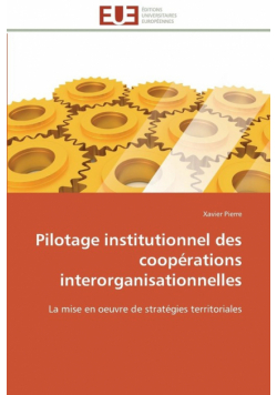 Pilotage institutionnel des coopérations interorganisationnelles