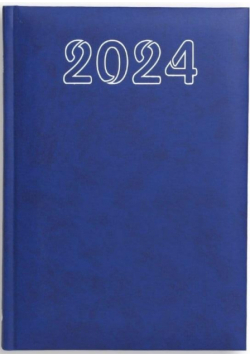 Terminarz 2024 B6 dzienny - niebieski