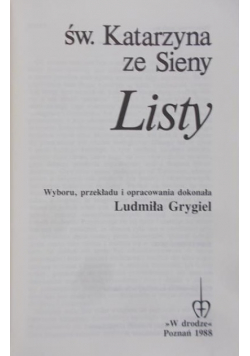 Katarzyna ze Sieny - Listy