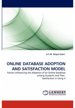 Online Database Adoption and Satisfaction Model