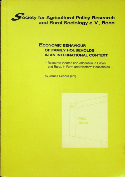 Economic behaviour of family households in an international context