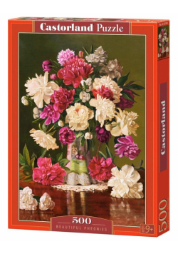 Puzzle 500 Beautiful Pheonies CASTOR