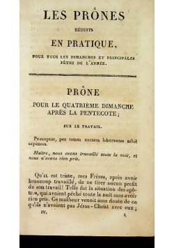 Prones reduits en pratique 1829 r.