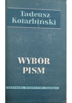 Kotarbiński Wybór pism
