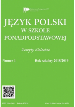 Język polski w szkole ponadpodst. nr 1 2018/2019