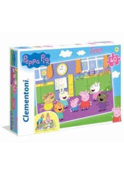 Puzzle 40 podłogowe Super Kolor Peppa Pig
