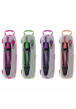 Cyrkiel w etui plastikowym 2 elementowy mix