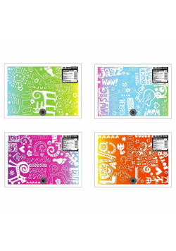 Blok rysunkowy A4/15K kolorowy Doodles (10sz)