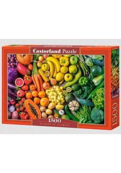 Puzzle 1500 Rainbow of Vitamins CASTOR
