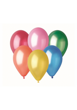 Balony metaliczne różnokolorowe 33cm 50szt