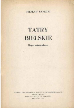 Tatry bielskie Mapy szkoleniowe