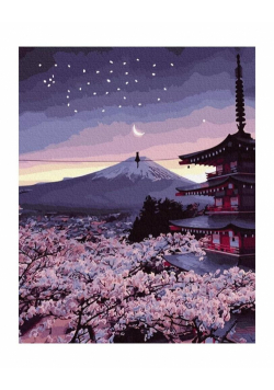 Malowanie po numerach - Wieczór w Japonii 40x50cm