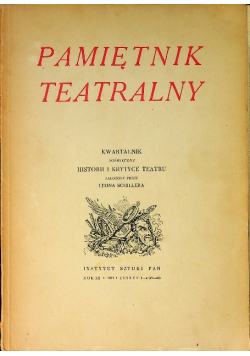 Pamiętnik teatralny