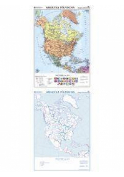 Mapa - Ameryka Płn. Polityczna NE