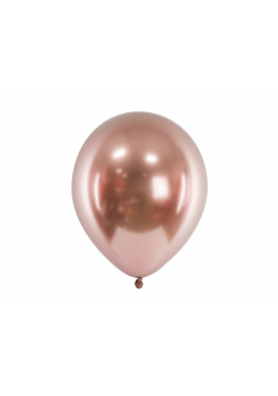 Balony Glossy różowe złoto 30cm 10szt