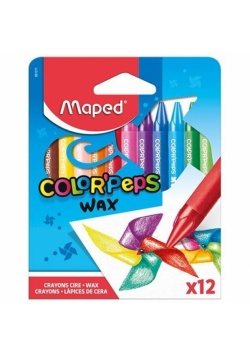 Kredki Colorpeps świecowe 12 kolorów MAPED