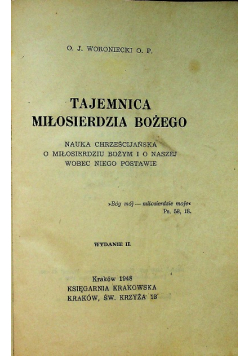 Tajemnica Miłosierdzia Bożego 1948 r