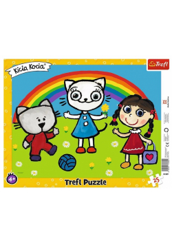 Puzzle ramkowe 25 Pogodny dzień Kici Koci TREFL