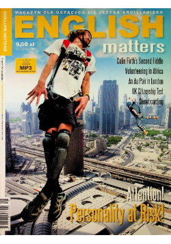 English matters nr 38 / 2013 Attention Personality at Risk
