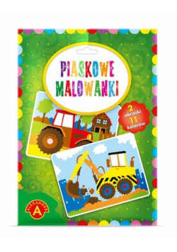 Piaskowe malowanki Koparka i Traktor ALEX