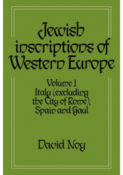 Jewish Inscriptions of Western Europe