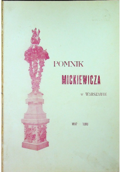 Pomnik Mickiewicza w Warszawie 1899 r.