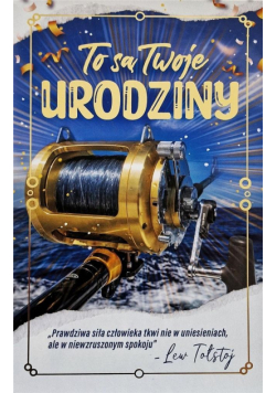 Karnet Urodziny Wędkarz