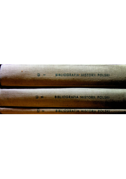 Bibliografia historii Polski 3 tomy