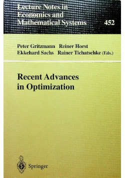 Recent Advances in Optimization