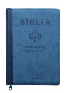 Biblia pierwszego Kościoła niebieska paginatory