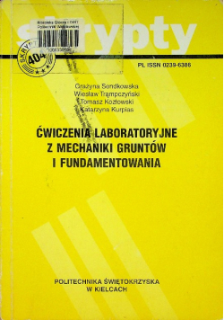 Ćwiczenia laboratoryjne z mechaniki gruntów