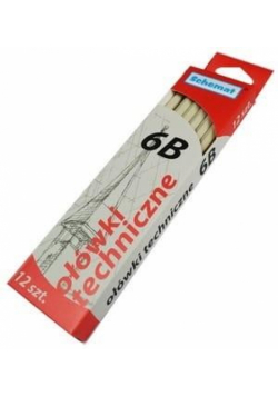 Ołówek techniczny 6B (12szt)
